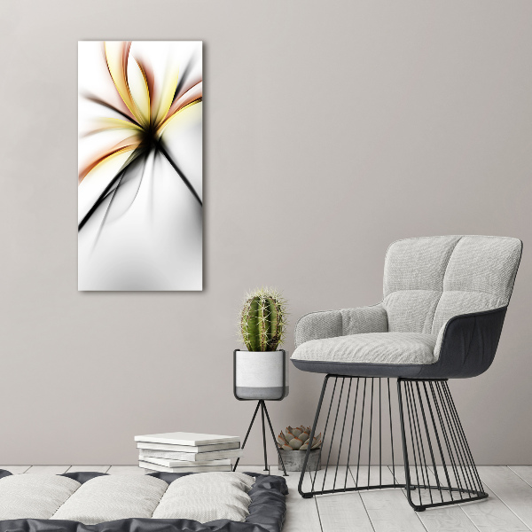 Print on acrylic glass Abstract flower