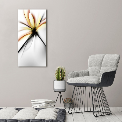 Print on acrylic glass Abstract flower