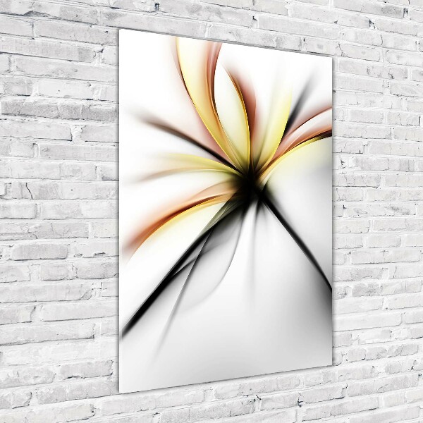 Print on acrylic glass Abstract flower