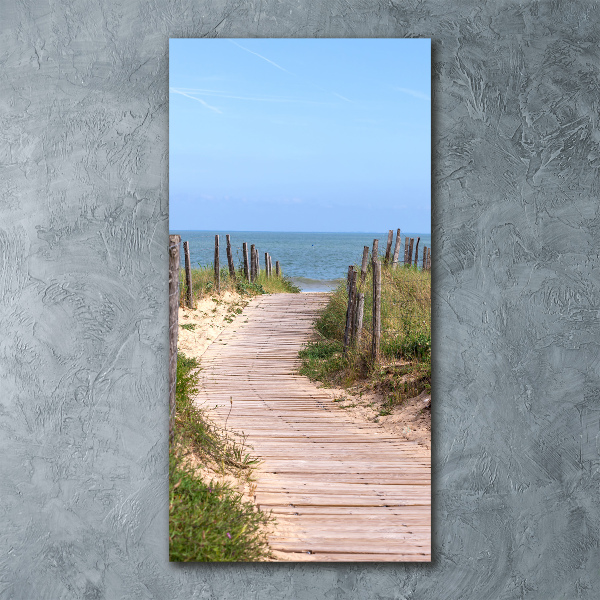 Print on acrylic glass Path to the beach