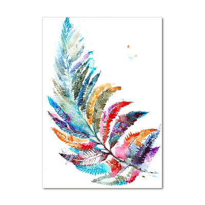 Print on acrylic Colorful fern