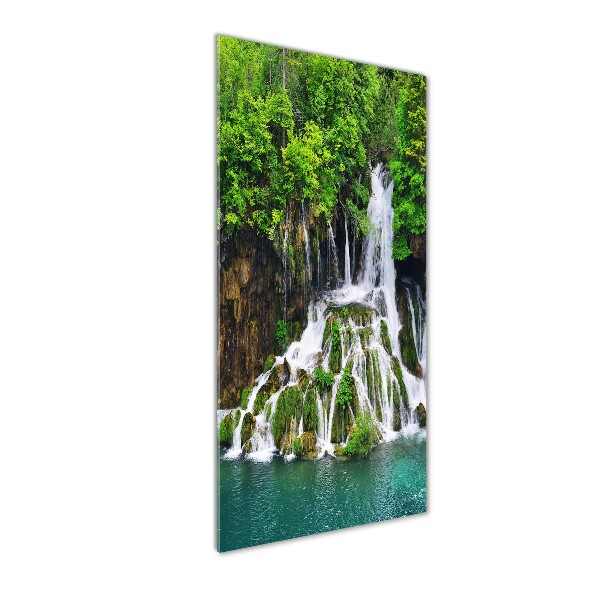 Acrylic print Waterfall in the forest