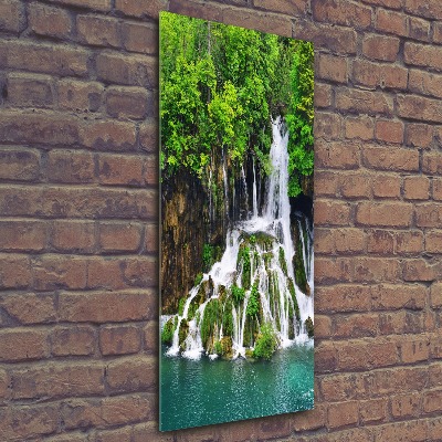 Acrylic print Waterfall in the forest