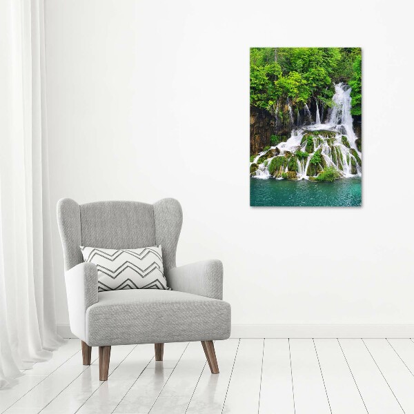 Acrylic print Waterfall in the forest