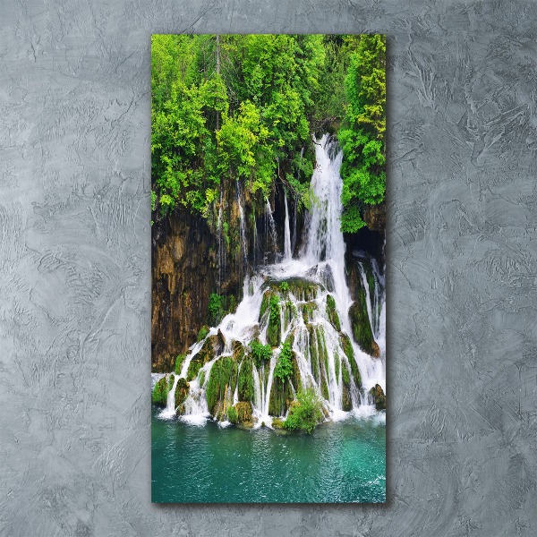 Acrylic print Waterfall in the forest