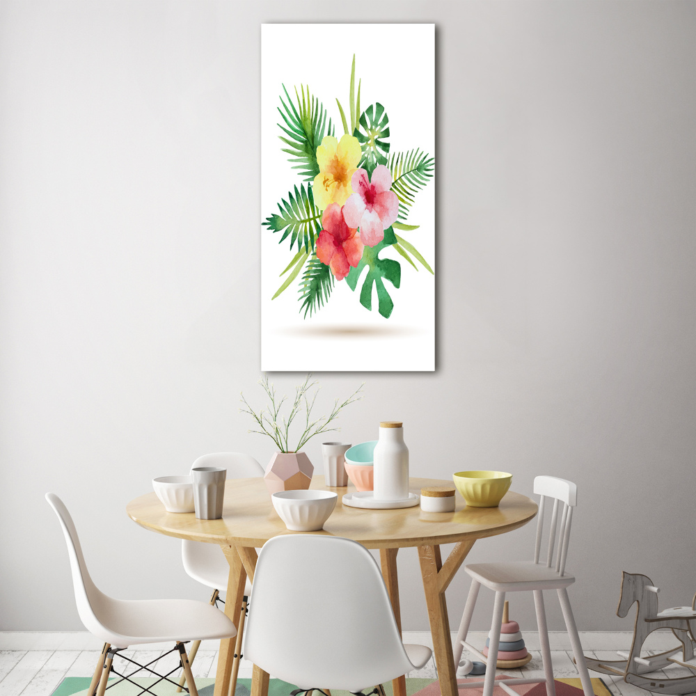 Print on acrylic Hawaiian flowers