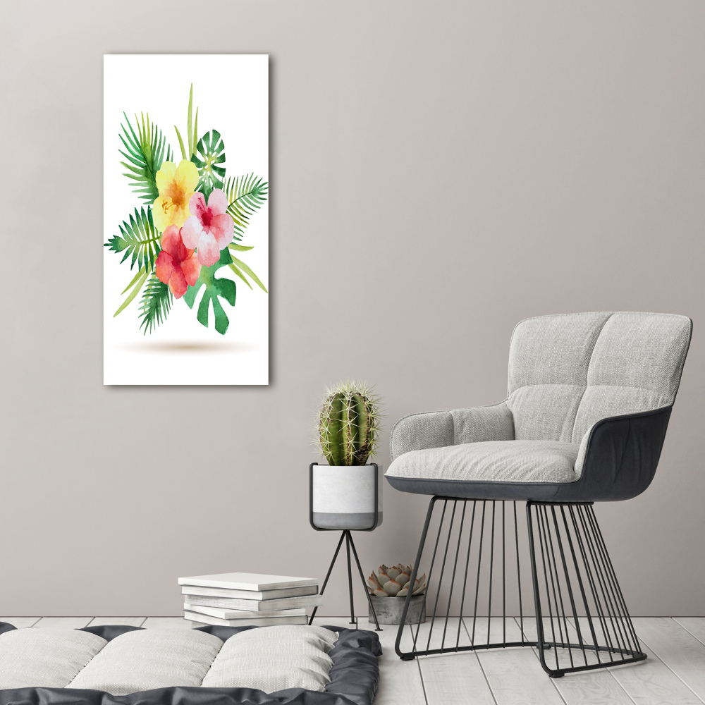 Print on acrylic Hawaiian flowers