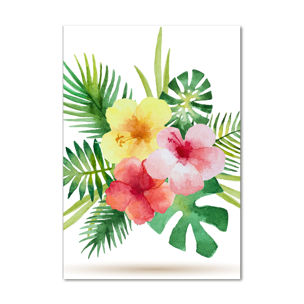 Print on acrylic Hawaiian flowers