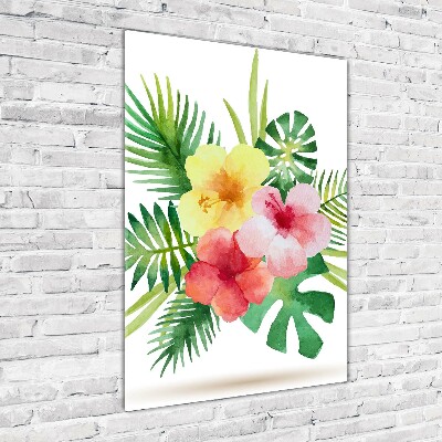 Print on acrylic Hawaiian flowers