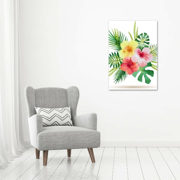 Print on acrylic Hawaiian flowers