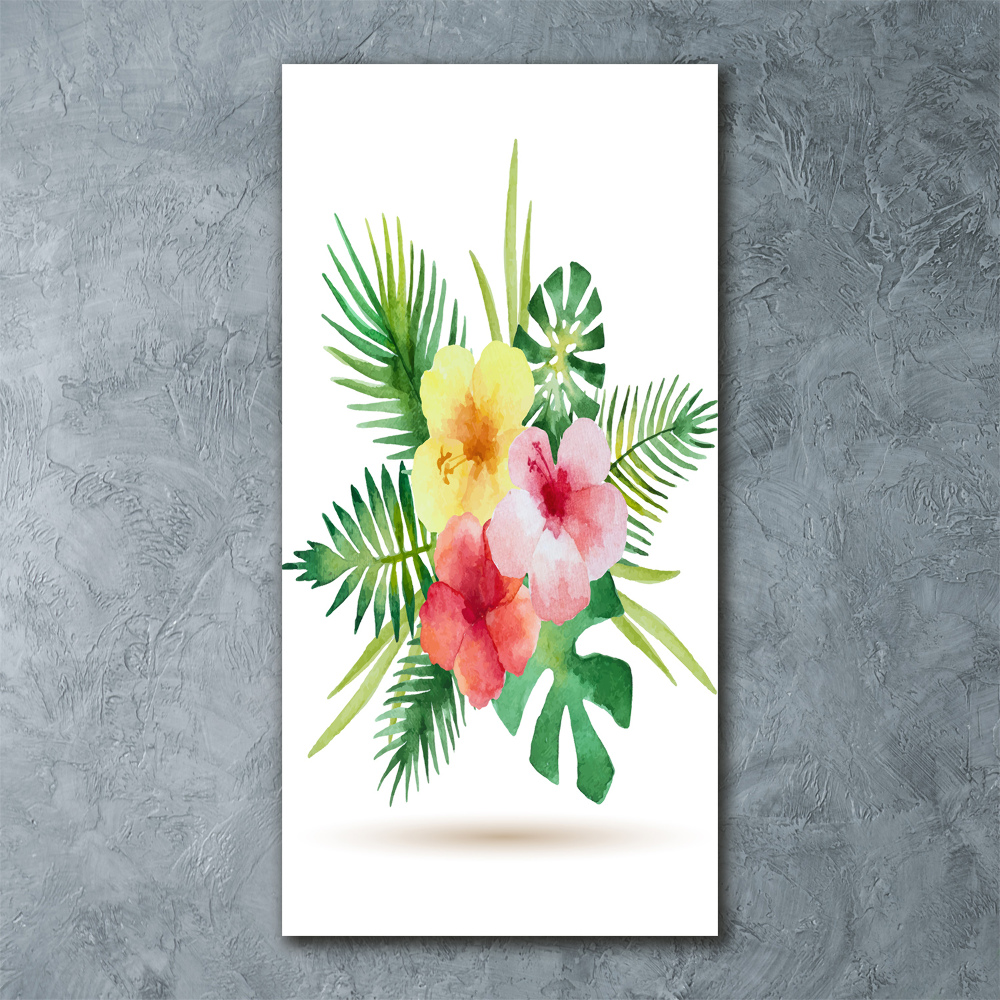 Print on acrylic Hawaiian flowers