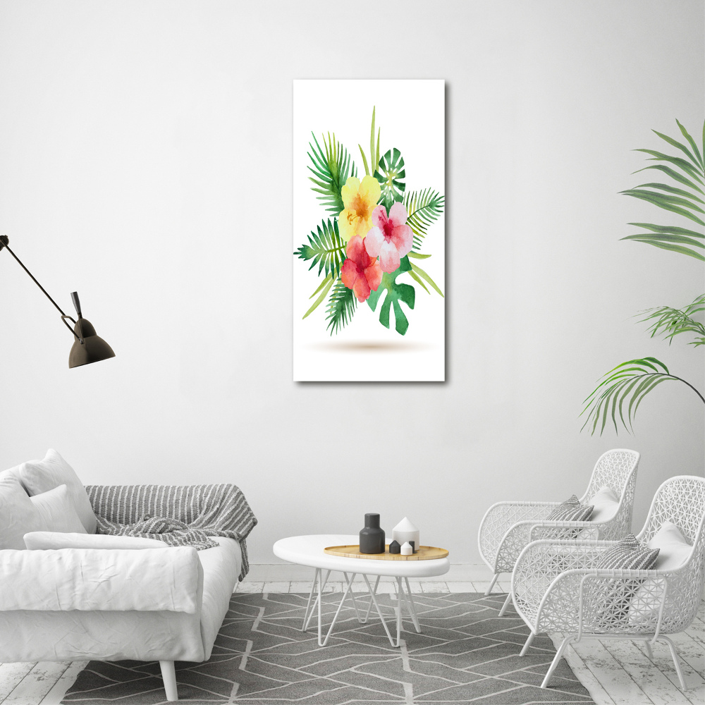 Print on acrylic Hawaiian flowers