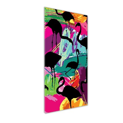 Print on acrylic glass Flamingos