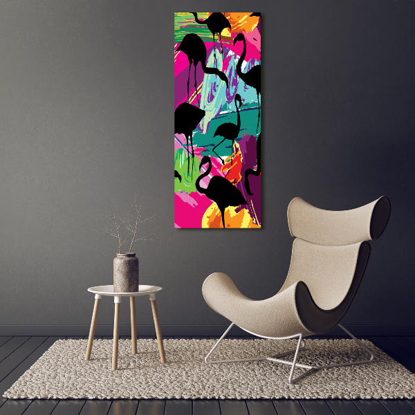 Print on acrylic glass Flamingos