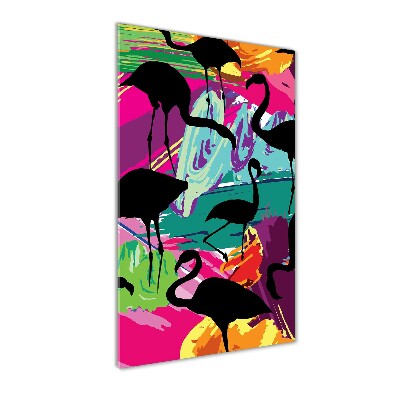 Print on acrylic glass Flamingos