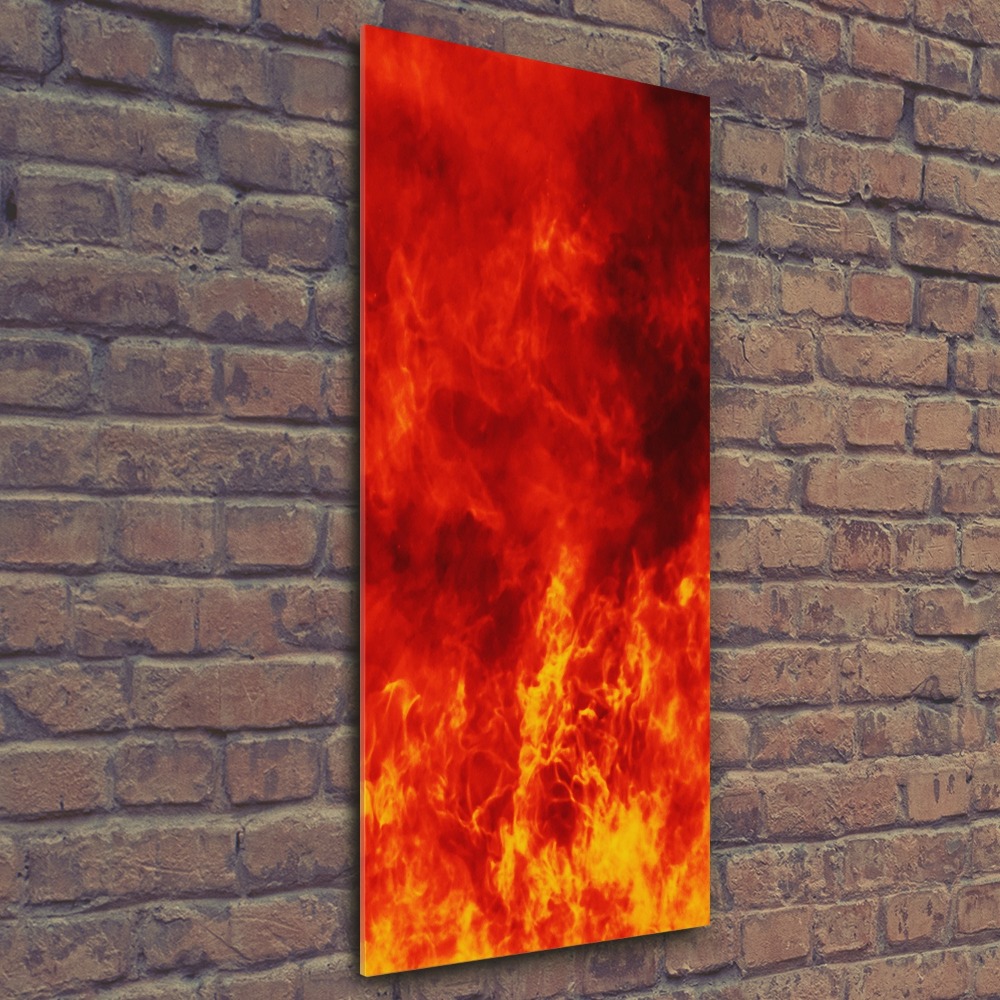 Acrylic wall art Flames