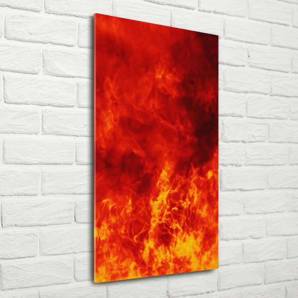 Acrylic wall art Flames