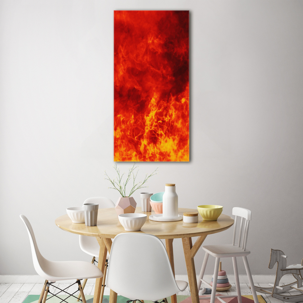 Acrylic wall art Flames