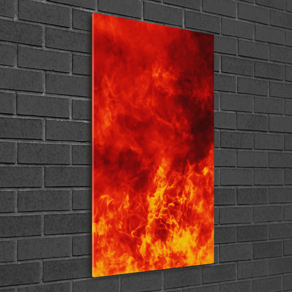 Acrylic wall art Flames