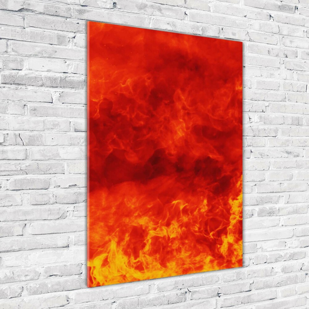 Acrylic wall art Flames