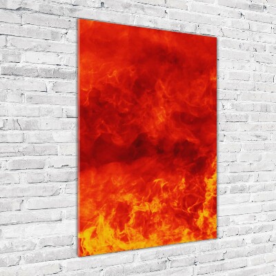 Acrylic wall art Flames