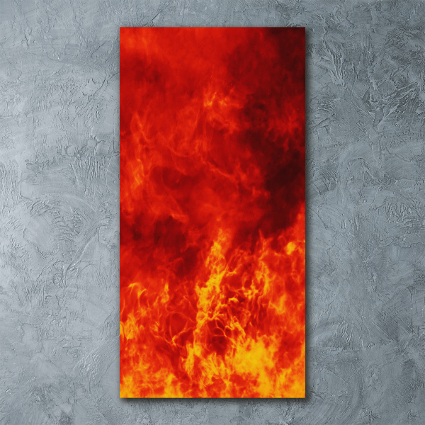 Acrylic wall art Flames