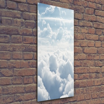 Print on acrylic glass Flight over the clouds