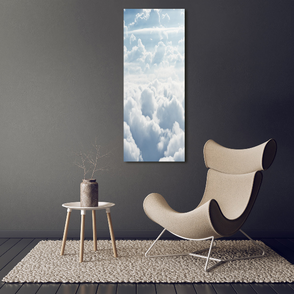 Print on acrylic glass Flight over the clouds