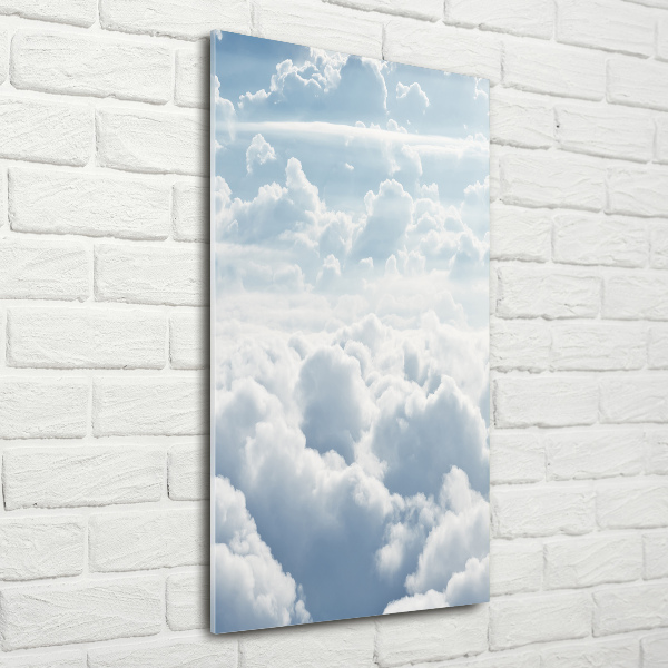 Print on acrylic glass Flight over the clouds