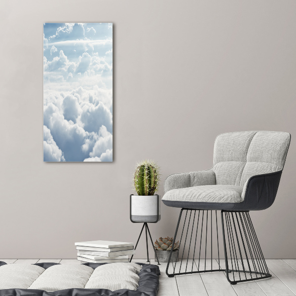 Print on acrylic glass Flight over the clouds