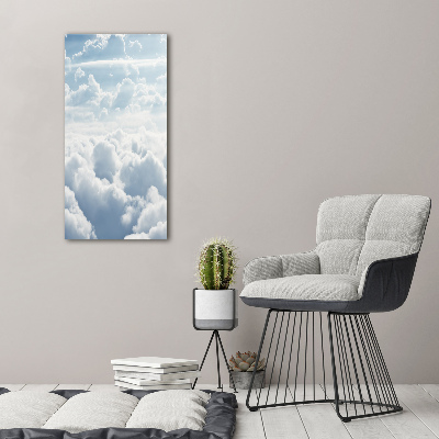 Print on acrylic glass Flight over the clouds