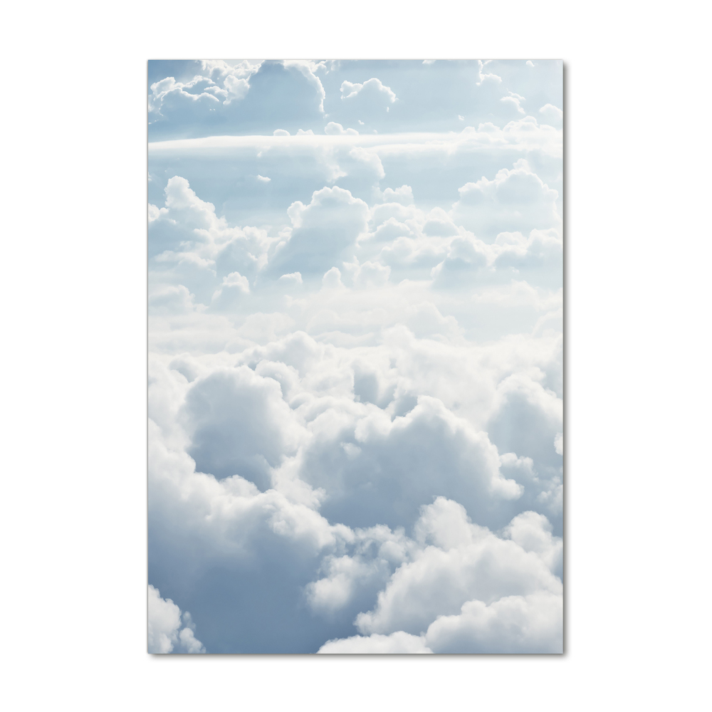 Print on acrylic glass Flight over the clouds