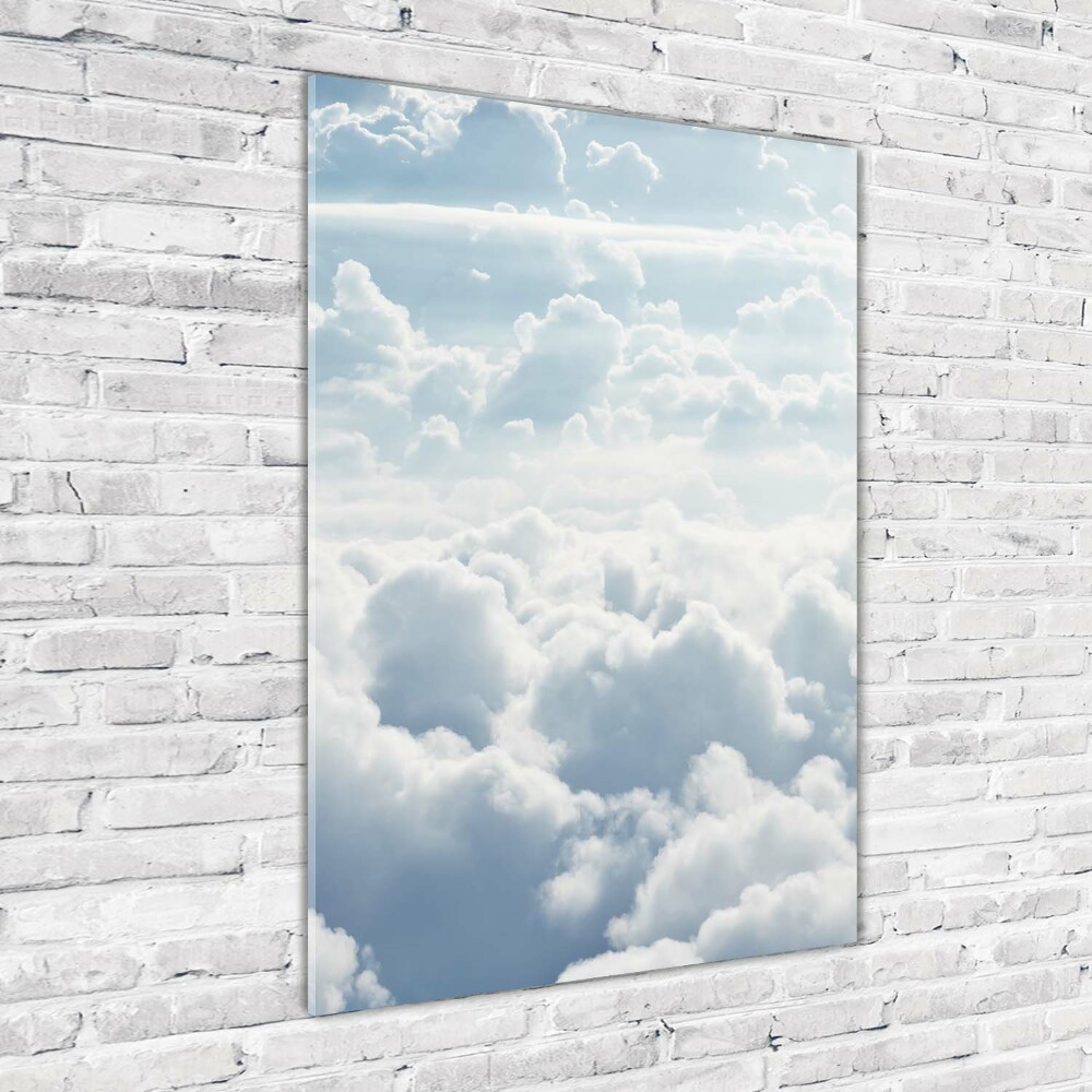 Print on acrylic glass Flight over the clouds