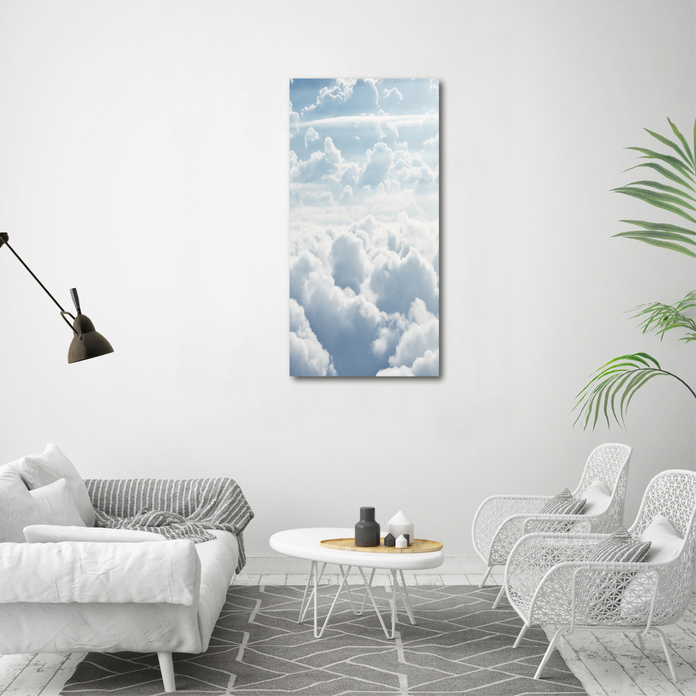 Print on acrylic glass Flight over the clouds