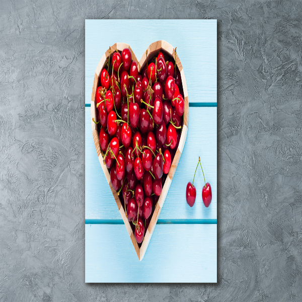 Print on acrylic Cherries on wood