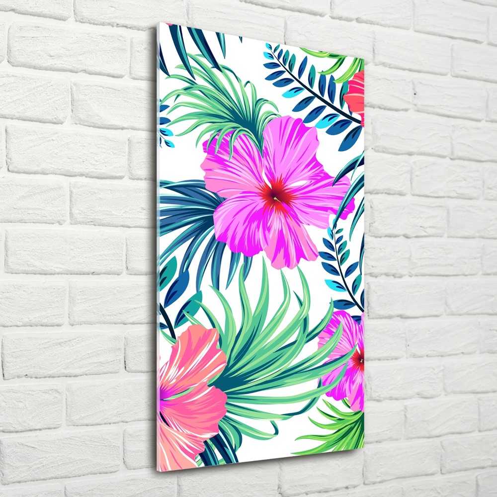 Print on acrylic Hawaiian flowers