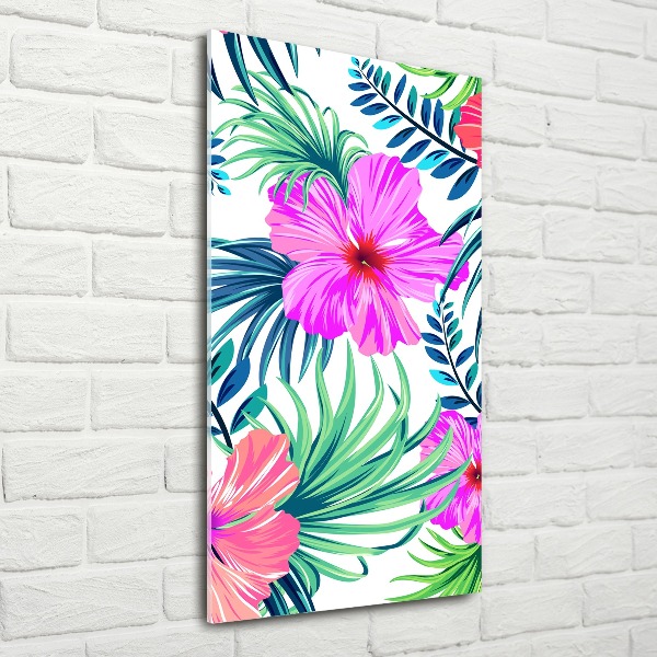 Print on acrylic Hawaiian flowers