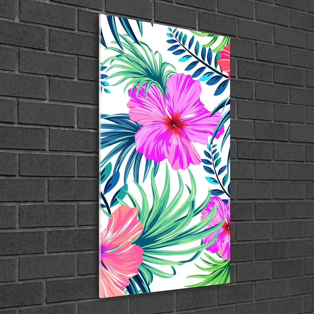 Print on acrylic Hawaiian flowers