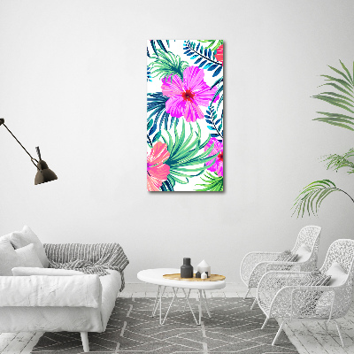 Print on acrylic Hawaiian flowers