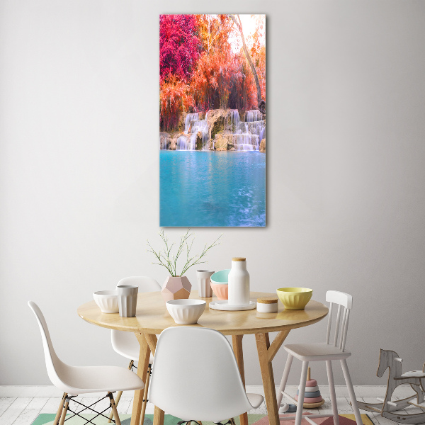 Acrylic print Waterfall in the forest