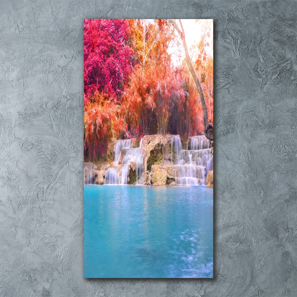 Acrylic print Waterfall in the forest