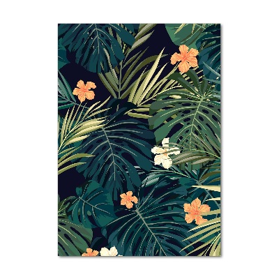 Acrylic print Hawaiian flowers