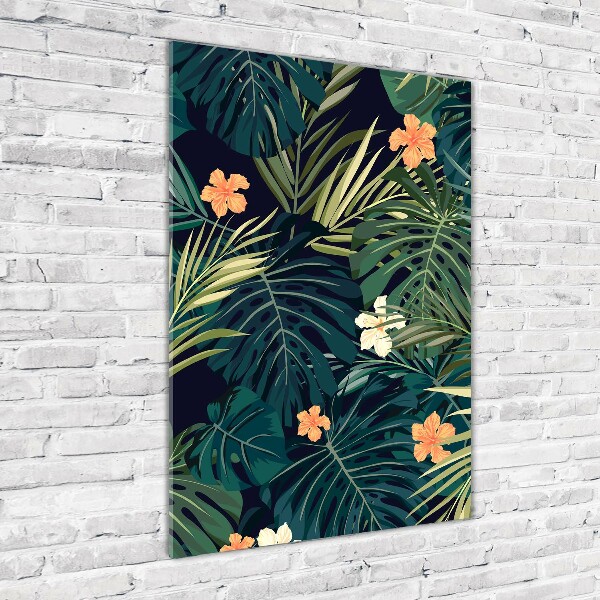 Acrylic print Hawaiian flowers