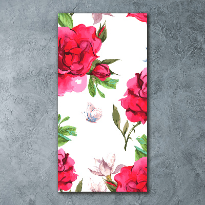 Acrylic print Red roses