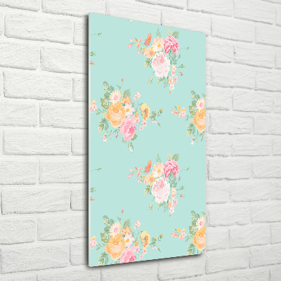 Acrylic glass print Flowers