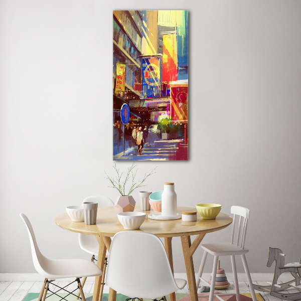 Acrylic print Colorful city