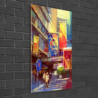 Acrylic print Colorful city