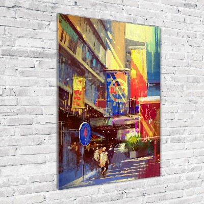 Acrylic print Colorful city