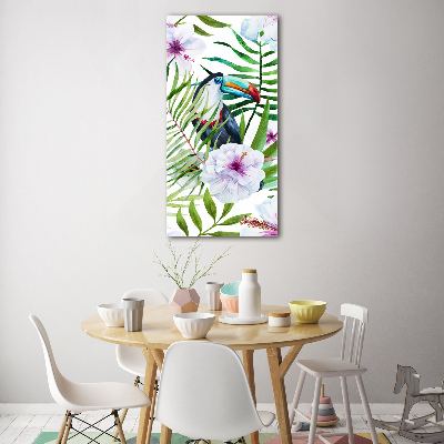 Print on acrylic glass Hawaiian pattern