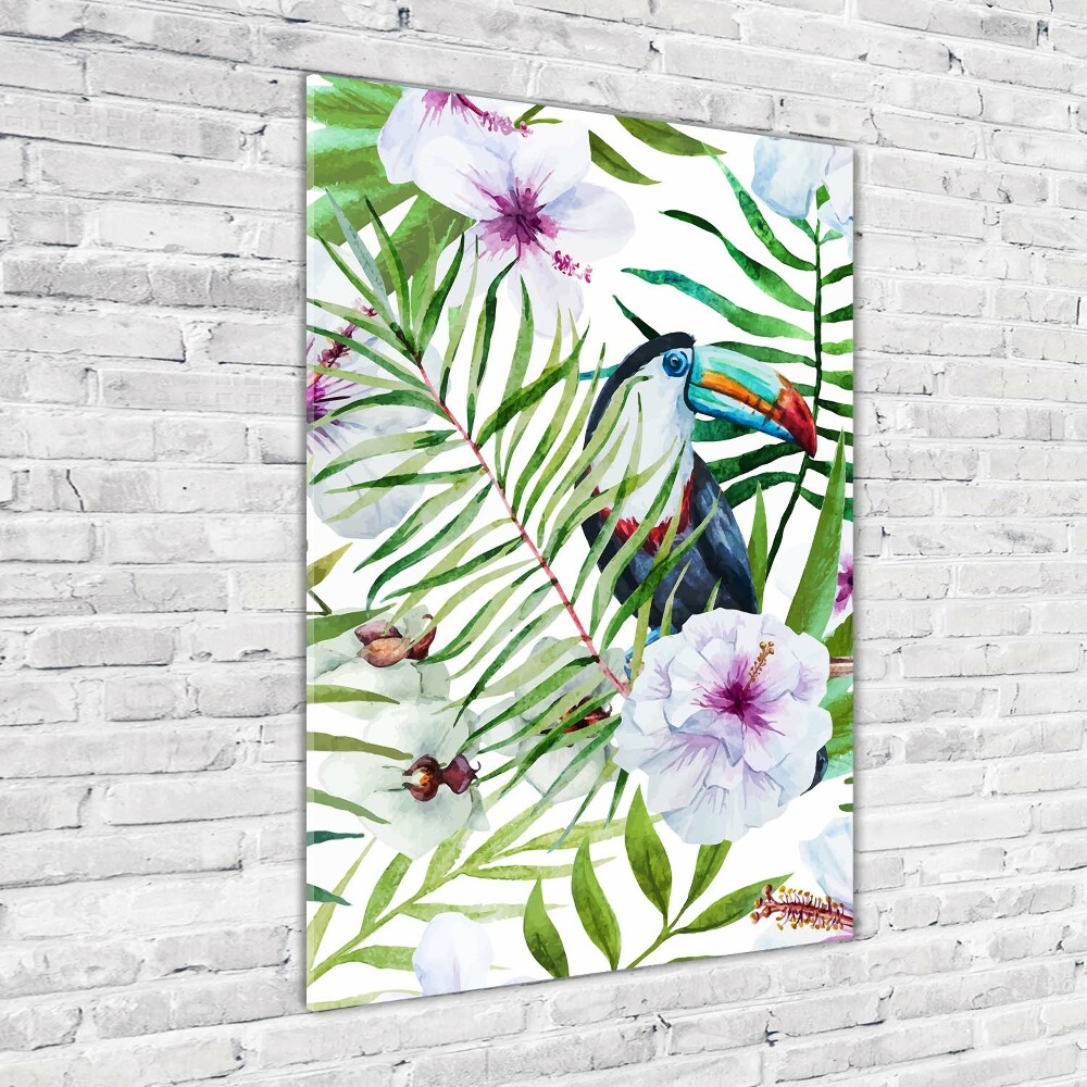 Print on acrylic glass Hawaiian pattern